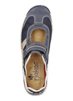 Rieker Slipper mit verstellbarer Klettspange MARINE-SAND